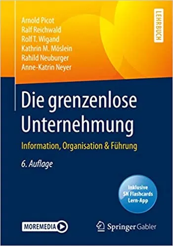 Cover des Buches "Die grenzenlose Unternehmung", Bild: Springer